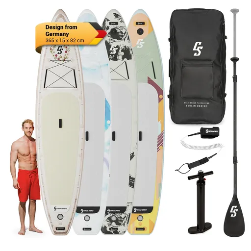Capital Sports Kipu Allrounder Tandem, nafukovací paddleboard, SUP prkno, Set Cruiser