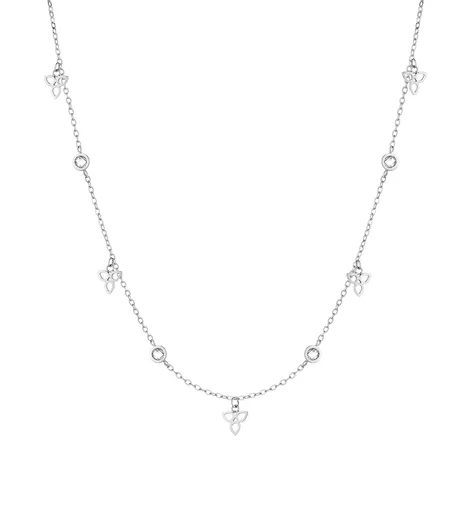 Tamaris Stylový ocelový náhrdelník se zirkony TJ-0001-N-45