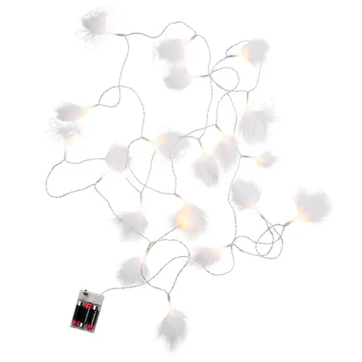 FEATHERS LED Světelný řetěz s USB peříčka 20 světel