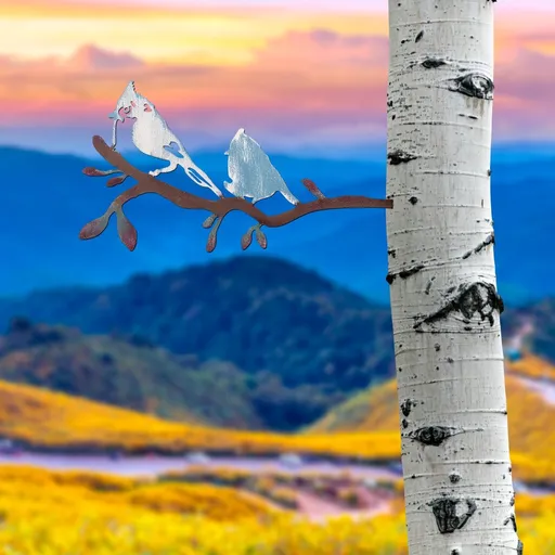 Zahradní dekorace Bird on the branch 27