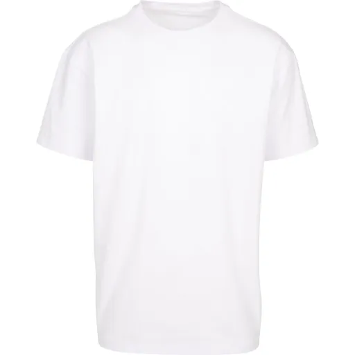 Build Your Brand Pánské tričko Heavy Oversize Tee - Bílá | XS