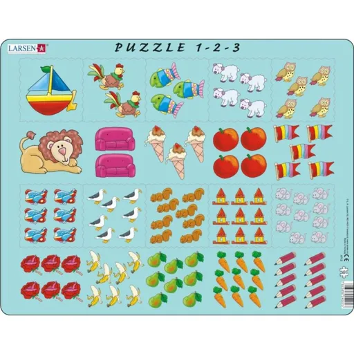 Larsen Puzzle Obrázkové počítání pro nejmenší