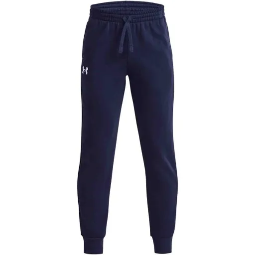 Under Armour RIVAL FLEECE JOGGERS Chlapecké tepláky, tmavě modrá, velikost XS