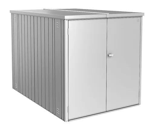 Biohort Multifunkční úložný prostorný box BIOHORT Minigaráž (stříbrná metalíza)