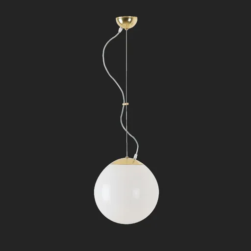 OSMONT ISI64685 ISIS L2 PM závěsné plastové svítidlo mosaz leštěná / bílá IP40 4000 K 20W LED DALI