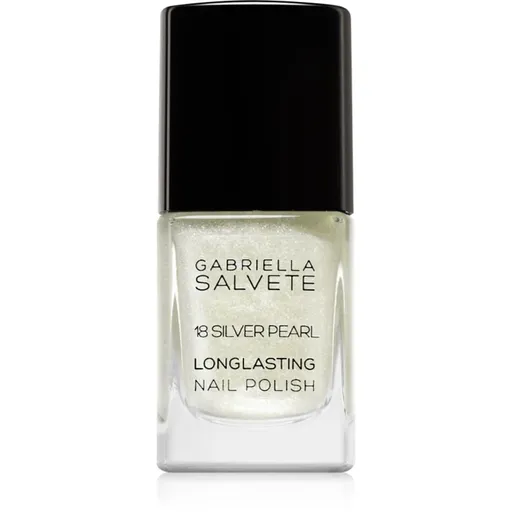 Gabriella Salvete Longlasting Enamel dlouhotrvající lak na nehty s perleťovým leskem odstín 18 Silver Pearl 11 ml