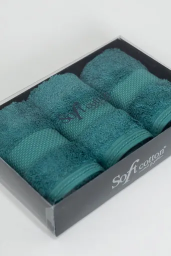 Dárková sada malých modalových ručníků DELUXE, 3 ks Zelená
