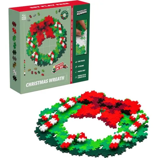 Plus-Plus Skládej podle čísel -  Vánoční věnec 500 ks