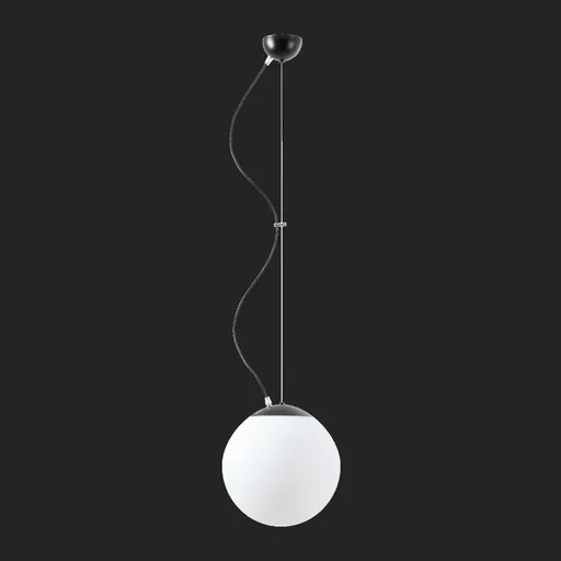 OSMONT ADR61324 ADRIA L2 závěsné skleněné svítidlo černá / bílá IP40 3000 K 20W LED DALI