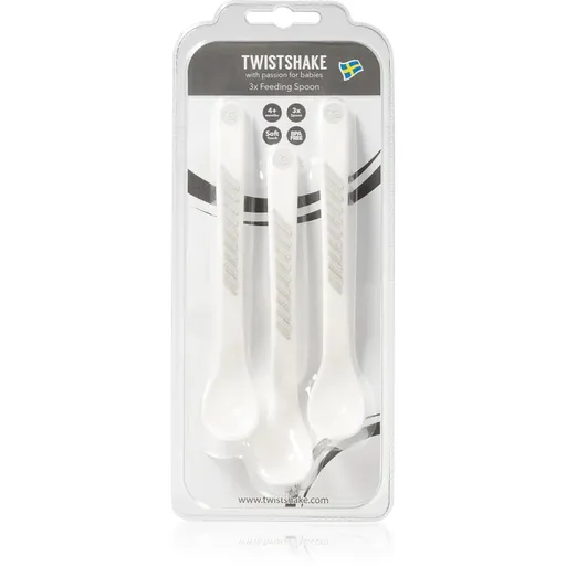 Twistshake Feeding Spoons lžička White 4 m+ 3 ks