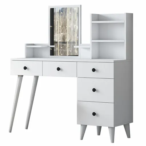 Kosmetický stůl Bela White