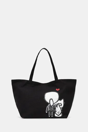 Bavlněná kabelka Karl Lagerfeld IKON