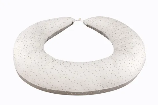 Bomimi ABRA multifunkční polštář XXL, HVĚZDIČKY bílá/šedá