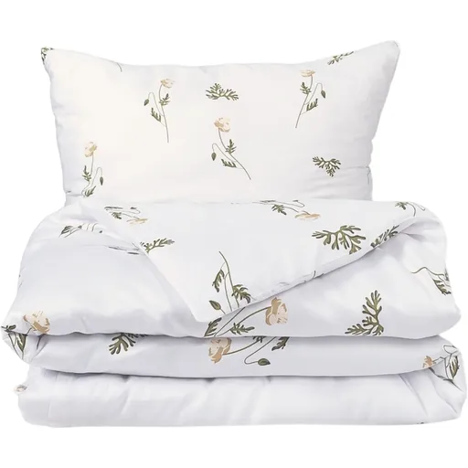 Matex Saténové povlečení Luční kvítek, 140 x 200 cm, 70 x 90 cm