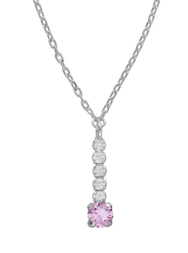 Victoria Cruz Elegantní stříbrný náhrdelník s krystaly Shine A4668-31HG