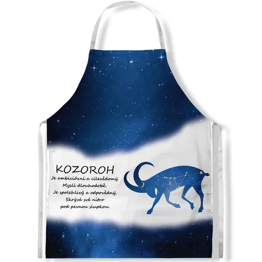 Zástěra Kozoroh (22.12. - 20.1.) - modrá