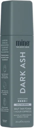 Minetan Samoopalovací pěna pro tmavě hnědý odstín Dark Ash (Self-Tan Foam) 200 ml