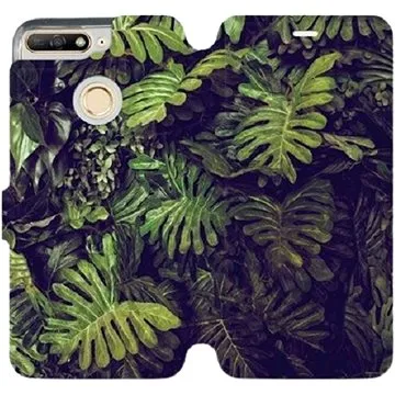 Flipové pouzdro na mobil Huawei Y6 Prime 2018 - V136P Zelená stěna z listů (5903226317103)