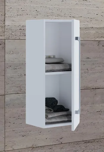 VCM Koupelnová střední skříňka s velkými dveřmi VCB 3, bílá