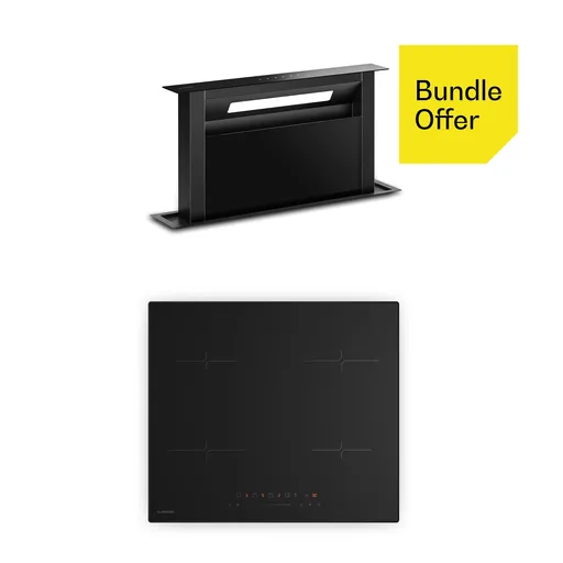 Klarstein Velaire indukční varná deska + Velaire odsavač par | Minimalistický | 60 cm