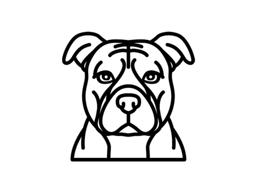 Vsepropejska Psí dekorace na zeď Plemeno: Staford