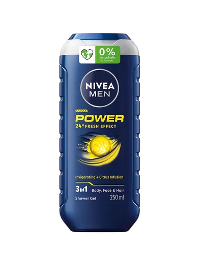 Nivea Men Power sprchový gel pro muže 250 ml