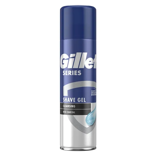 Gillette Čisticí gel na holení s dřevěným uhlím (Cleansing Shave Gel) 200 ml