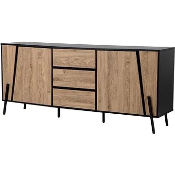 Komoda světle hnědá/černá BLACKPOOL, 126289 (beliani_126289)