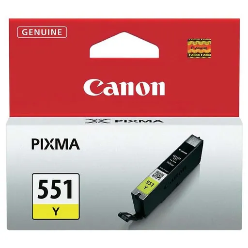 CANON CLI-551 Y - originální cartridge, žlutá, 7ml