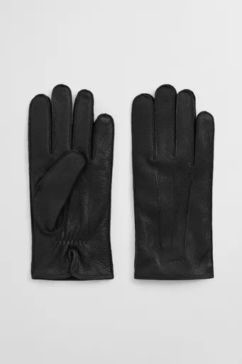 RUKAVICE GANT CASHMERE LINED LEATHER GLOVES BLACK