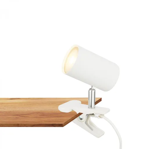 BRILONER Klem lampička na stůl, nastavitelná, s klipsem, bílé 2766016