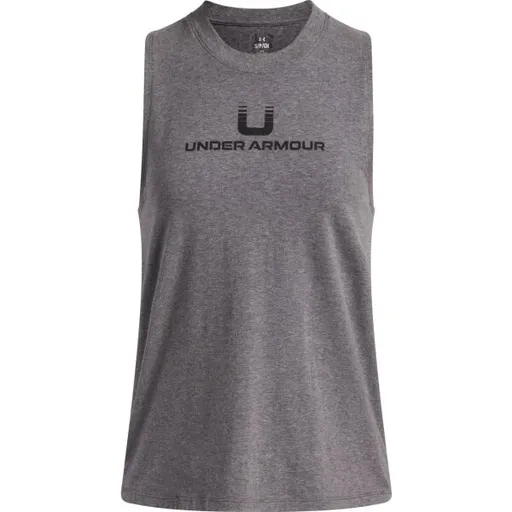 Under Armour VARSITY U TANK Dámské tílko, šedá, velikost L