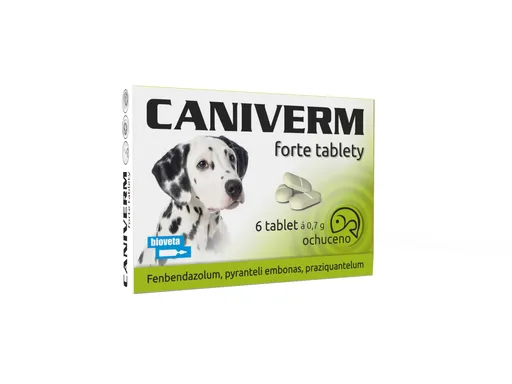 Bioveta Caniverm forte 0,7 g 6 tablet