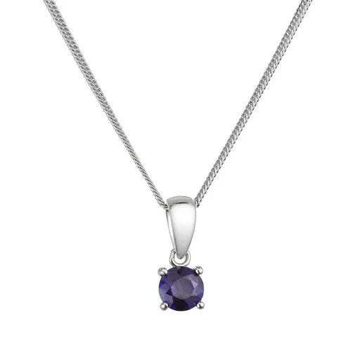 Evolution Group - Pavona Stříbrný dámský náhrdelník s pravým safírem 12078.3
