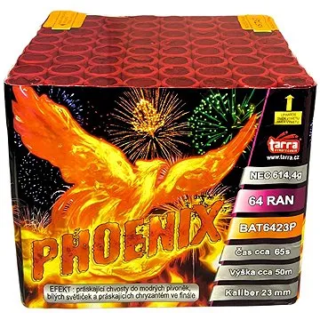 Ohňostroj - Baterie výmetnic phoenix 64 ran   (8595596320813)