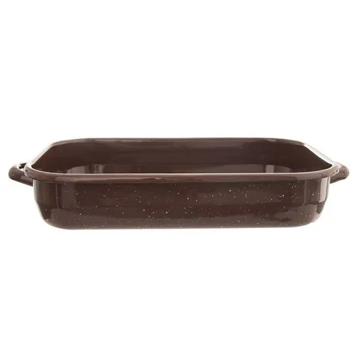 Orion Smaltovaný pekáč Brown, 37,5 x 24 x 7 cm, L