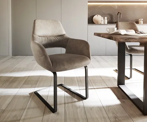 Jídelní židle Yago-Flex konzolová podnož plochá černá