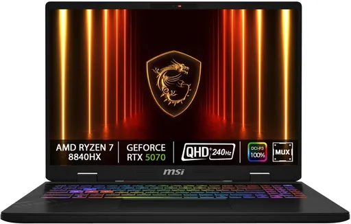 MSI Crosshair/A16 HX D8WGKG-021CZ/R7-8840HX/16"/2560x1600/32GB/1TB/RTX 5070/W11H/Gray/2R