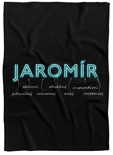 Deka Mužská jména – NEON (Jméno: Jaromír, Podšití beránkem: NE)
