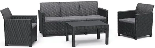 Allibert 91121 CLAIRE 5 seaters set, grafit
