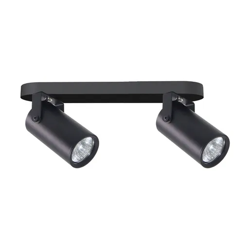 Stropní lampa Gary černá, 2x15W GU10, stínidlo černé