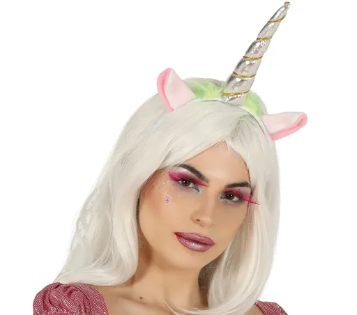 Guirca Čelenka Jednorožec - stříbrný