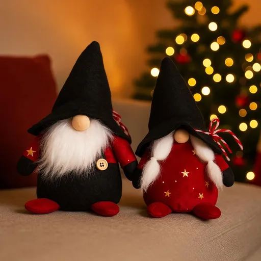 PM Euro-Trading Vánoční skřítci, 20 cm, sada 2 ks