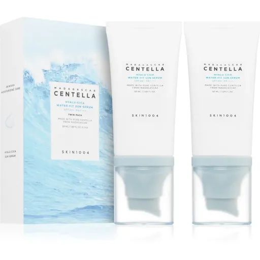 SKIN1004 Madagascar Centella Hyalu-Cica Water-Fit Sun Serum Twin Pack ochranné sérum s hydratačním účinkem DUO BALENÍ