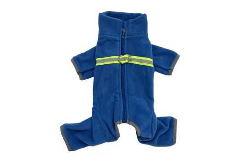 Vsepropejska Warmie fleecová kombinéza pro psa Barva: Modrá, Délka zad (cm): 29, Obvod hrudníku: 34 - 40 cm