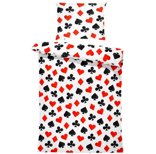 Povlečení Poker pattern (Rozměr : 1x140/220 + 1x90/70)