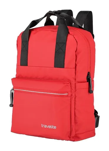 Městský batoh Travelite Basics Canvas Backpack Red