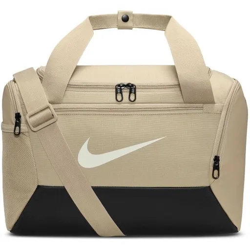 Nike BRASILIA XS - 9.5 L Sportovní taška, béžová, velikost