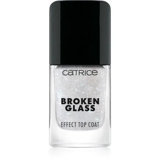Catrice Broken Glass Effect Top Coat vrchní lak na nehty se třpytkami odstín 050 Sparkling Reflection 10.5 ml
