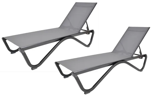 Polohovací zahradní lehátko 2 ks ZWL515 Rojaplast